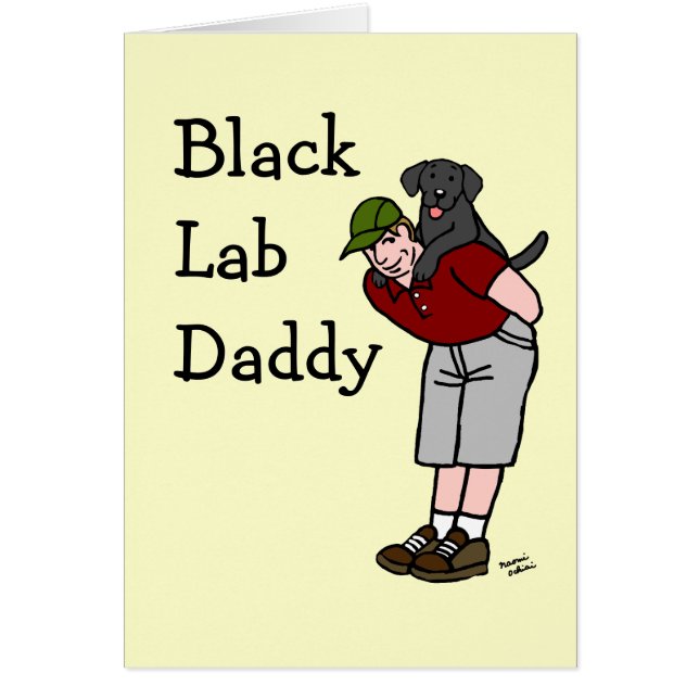 Papá negro de Labrador (Frente)