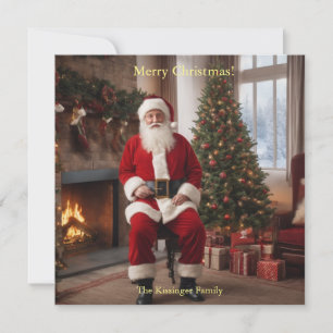 Papá Noel con árbol de Navidad