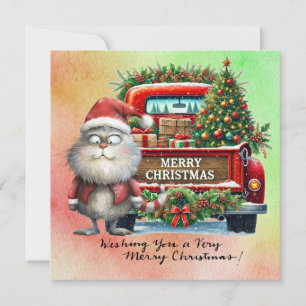 Papá Noel con árbol de Navidad para los amantes de