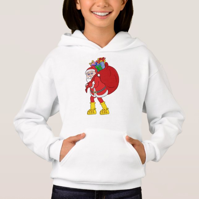 Papá Noel con botas amarillas grandes (Anverso)