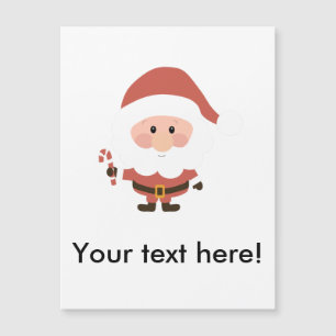 Papá Noel con caricatura de bastón de caramelo