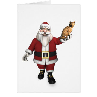 Papá Noel con el manto rojo