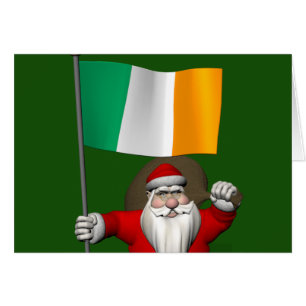 Papá Noel con insignia de Irlanda