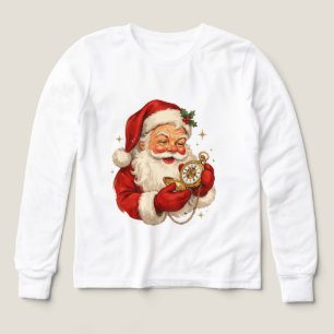 Papá Noel con reloj Nochebuena Medianoche Co
