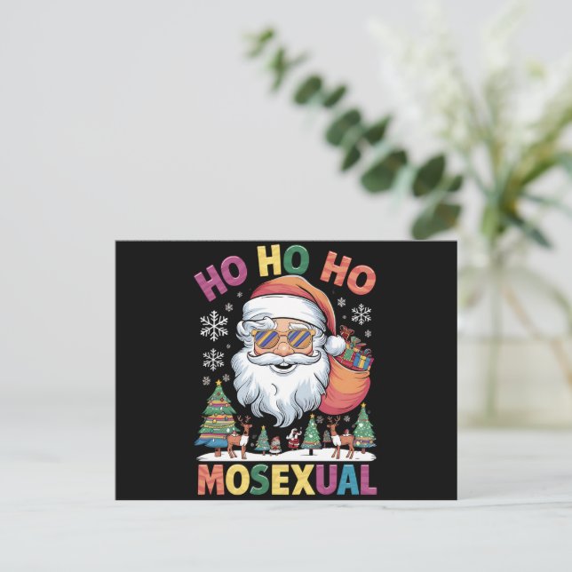 Papá Noel de Navidad Homosexual Fiesta de Orgullo  (Anverso de pie)