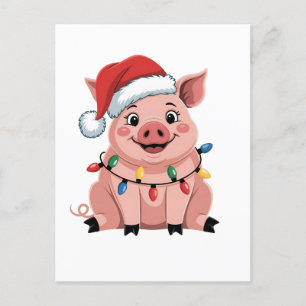 Papá Noel de Navidad para Cerdo Xmas Fiesta Pigmas