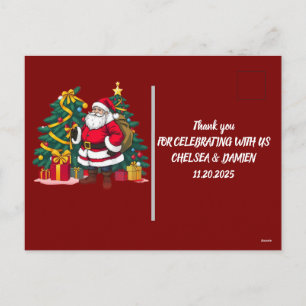 Papá Noel de Navidad personalizado lanzando balonc