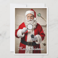 Papá Noel detective divertido hilarante de Navidad