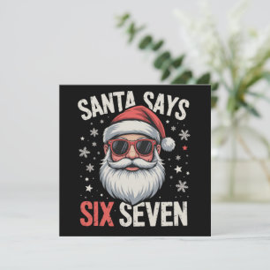 Papá Noel Divertido Dice Seis Siete Navidad 67 Mem