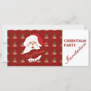 Papá Noel Divertido - Invitación de Navidad