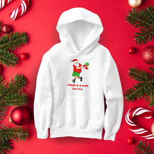 Papá Noel Divertido Jugando Pickleball Me Lancé y