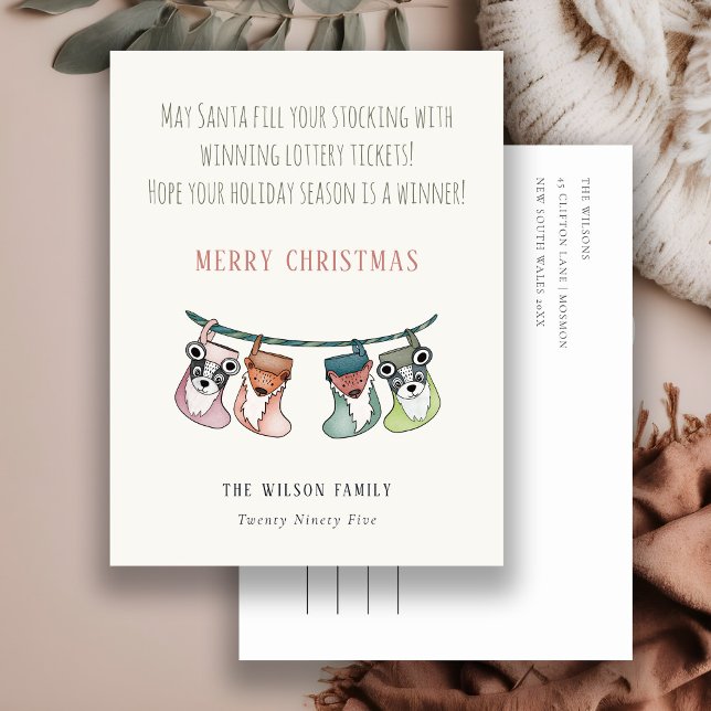 Papá Noel Divertido Llena Calcetines Con Navidad D (Subido por el creador)