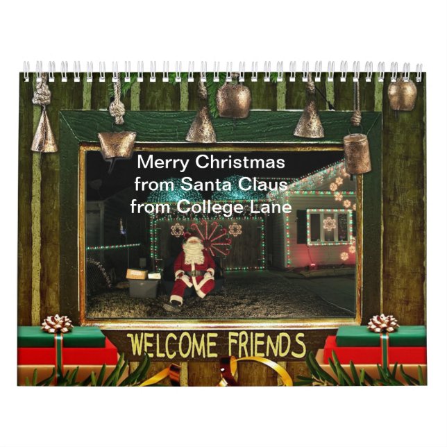 Papá Noel en el calendario de la universidad (Tapa)