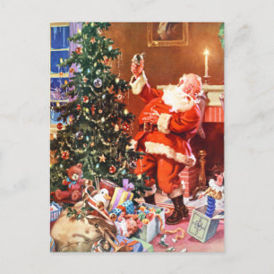 Papá Noel en la noche antes del navidad