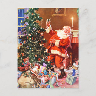 Papá Noel en la noche antes del navidad