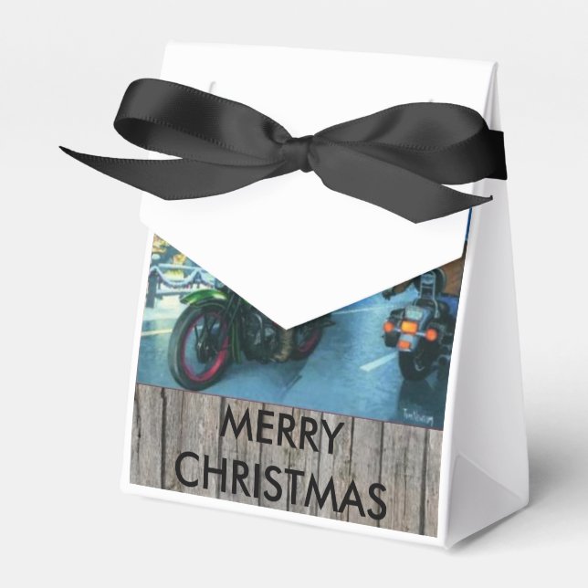 Papá Noel en una caja de regalo para navidades de  (Front Side)