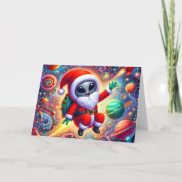 Papá Noel extraterrestre divertido Navidad