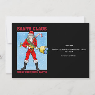 Papá Noel Feliz Navidad Parte 2 Tarjeta de Navidad