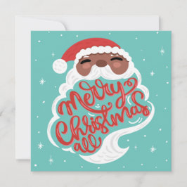 Papá Noel | Feliz Navidad Todo | Azul turquesa
