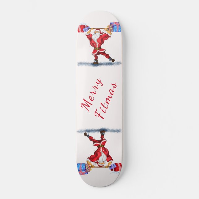 Papá Noel Fitness Patineta (Anverso)