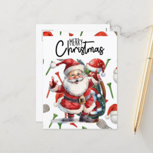 Papá Noel golfista para las vacaciones de Navidad