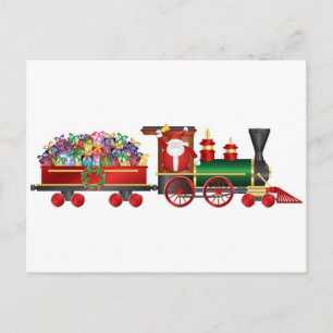 Papá Noel golpea en el tren con tarjeta de regalo
