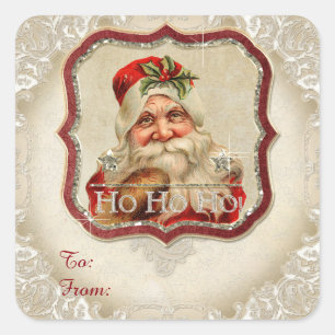 Papá Noel Ho Ho Ho Ho Santa Navidades Etiquetas