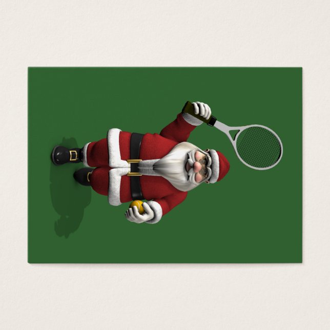 Papá Noel jugando al tenis (Frente)
