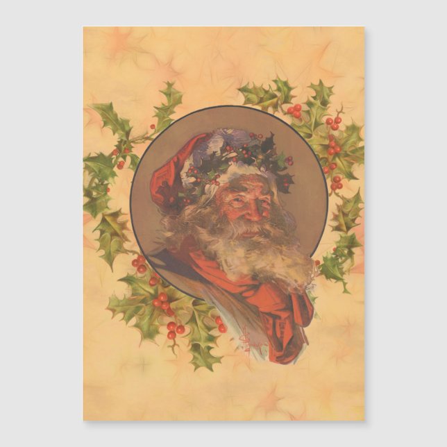 Papá Noel Leyendecker Antiguo Victoriano (Anverso)
