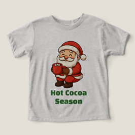 Papá Noel lindo con chocolate caliente