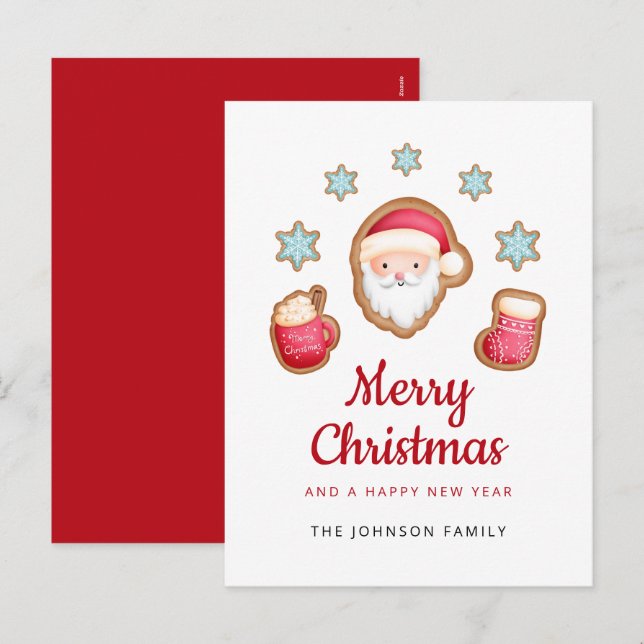 Papá Noel lindo Feliz Navidad (Anverso / Reverso)
