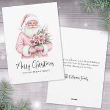 Papá Noel Navidad Rosa