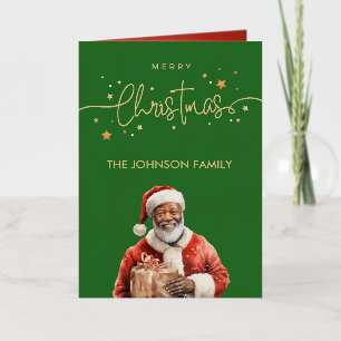 Papá Noel negro afroamericano Navidad