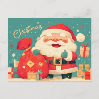 Papá Noel preparando regalos de Navidad