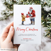 Papá Noel rústico Navidad tradicional feliz Navida