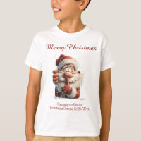 Papá Noel Silencio o Signo Secreto Camisetas Famil