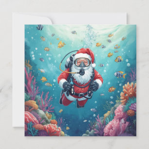 Papá Noel Subacuático Navidad Subacuática