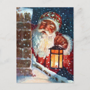 Papá Noel vintage Navidad en el techo