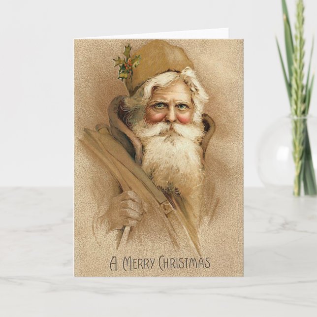 Papá Noel Vintage / Navidad Padre (Anverso)