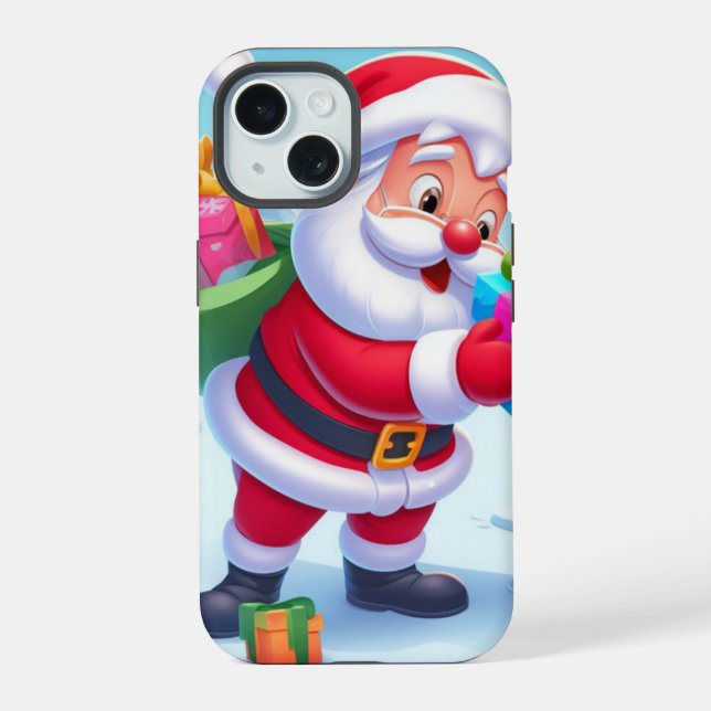 Papá Noel y muñeco de nieve lindos  (Reverso )
