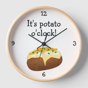 Papa O'Clock comida divertida temática Reloj grand