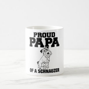 Papá orgullosa de una taza del Schnauzer