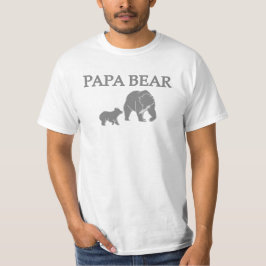 "Papa Oso" Camiseta de Oso Pescando con Cachorro