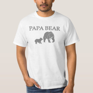 "Papa Oso" Camiseta de Oso Pescando con Cachorro