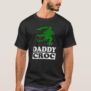 Papá, padre de animal de la camiseta cocodrilo