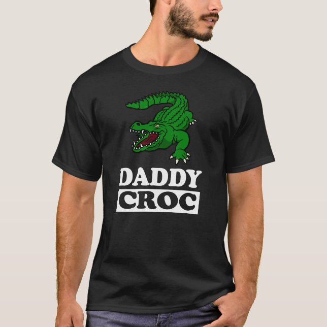 Papá, padre de animal de la camiseta cocodrilo (Anverso)