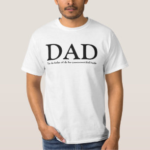 PAPÁ - padre de la camiseta de la novia