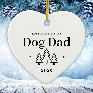 Papá Perro primer ornamento de Navidad