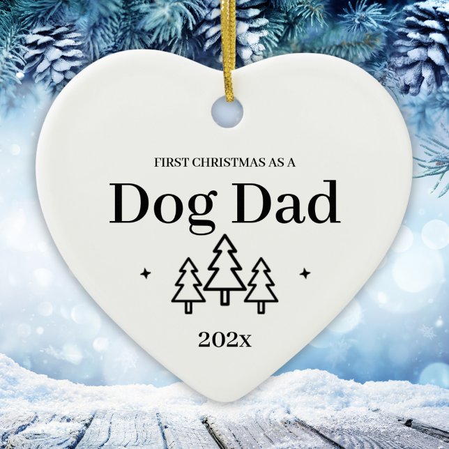 Papá Perro primer ornamento de Navidad (Dog Dad First Christmas Ornament
)