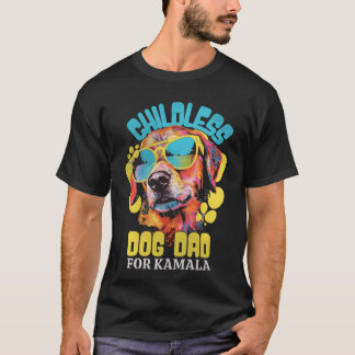 Papá Perro Sin Hijos Por Camiseta Kamala Harris 20